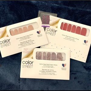 Color Street Nails Lot (3 sets + Sample)